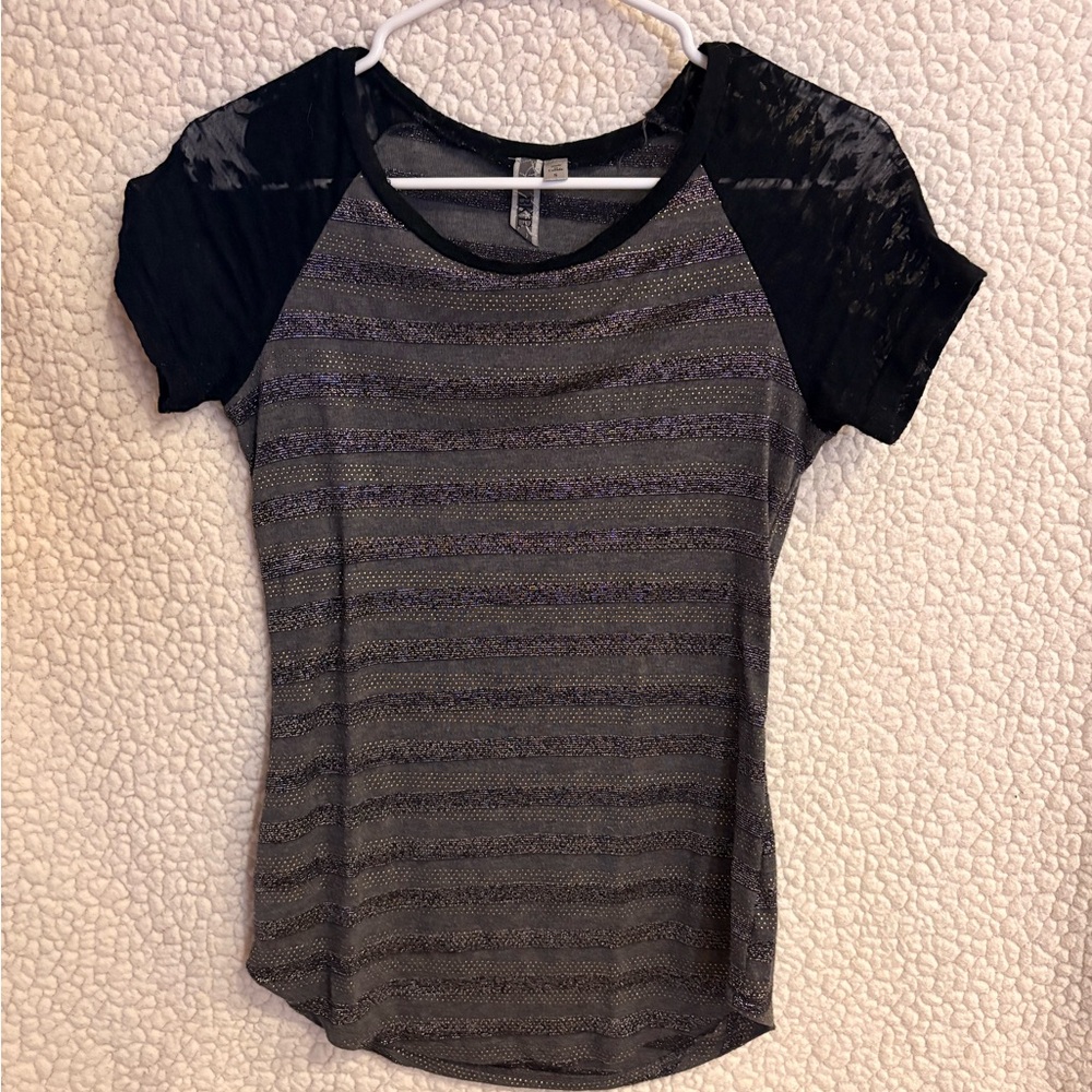 Women’s BKE by Buckle Striped Short Sleeve Top
